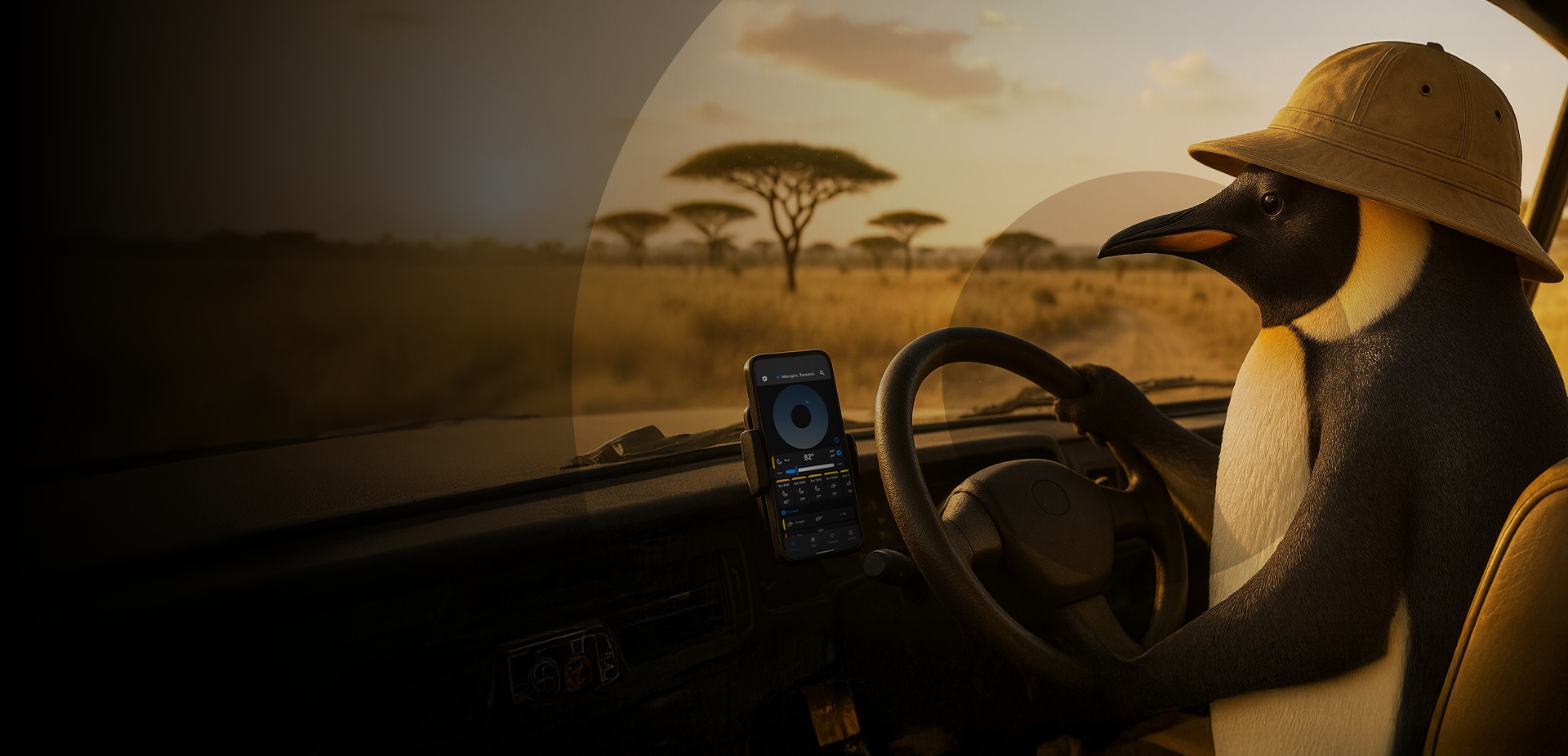 Real-time audio weather updates. At home. In your car. On your phone.